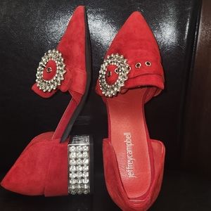 Jeffrey Campbell suede loafers. Size 5.5 never been worn.